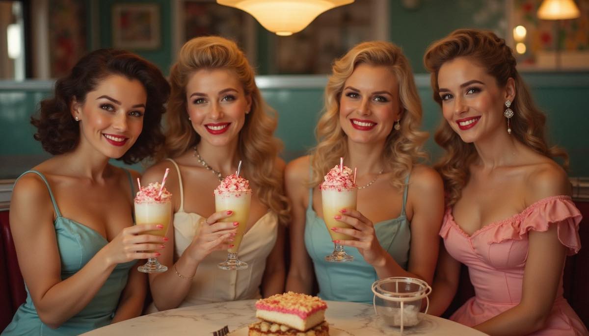 Fifties diner bachelorette party theme